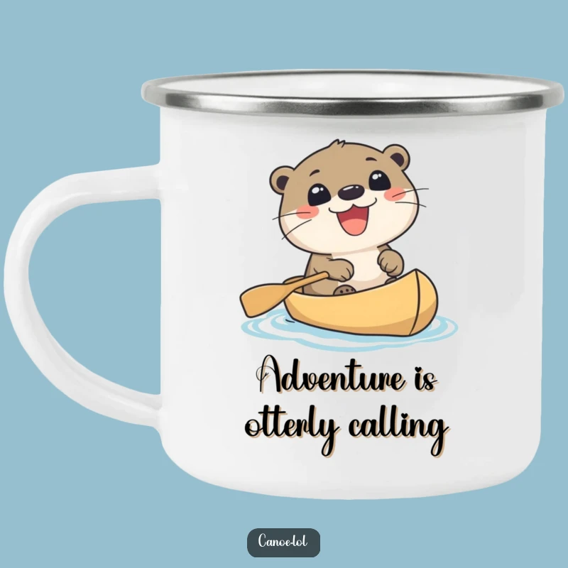 Funny Otter Canoe Camping Mug: Adventure Fuel for the Grinning Wildlife Lover Gift