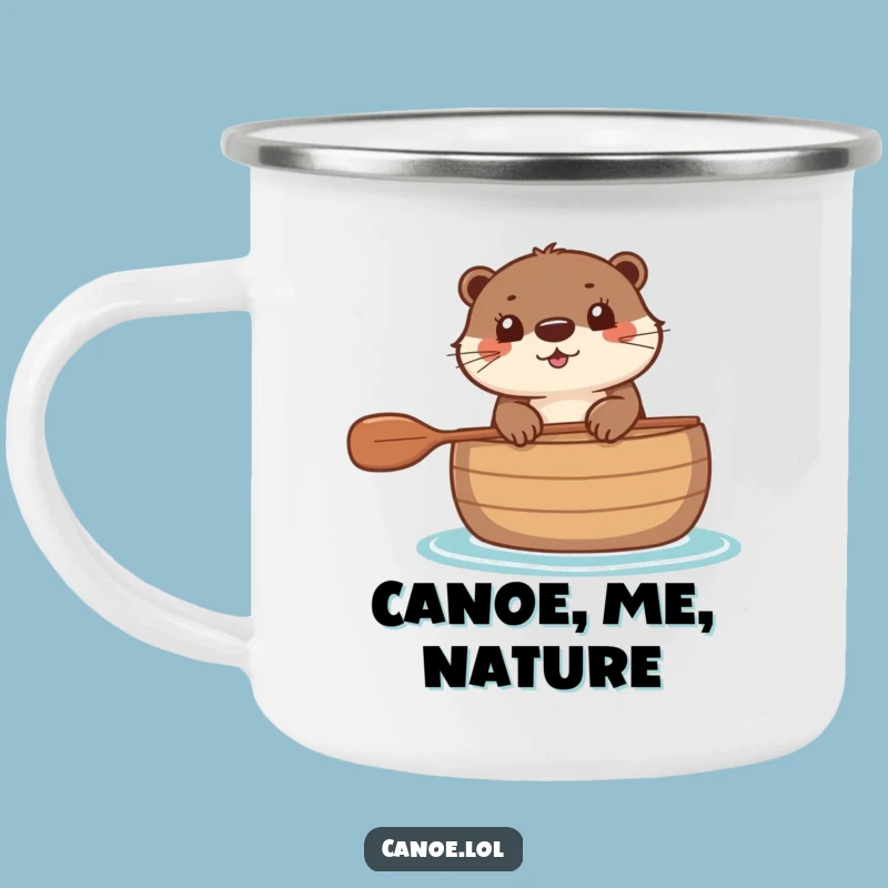 Funny Otter Canoe Camping Mug: Sip Your Drink by the Fire with This Cute Mug!