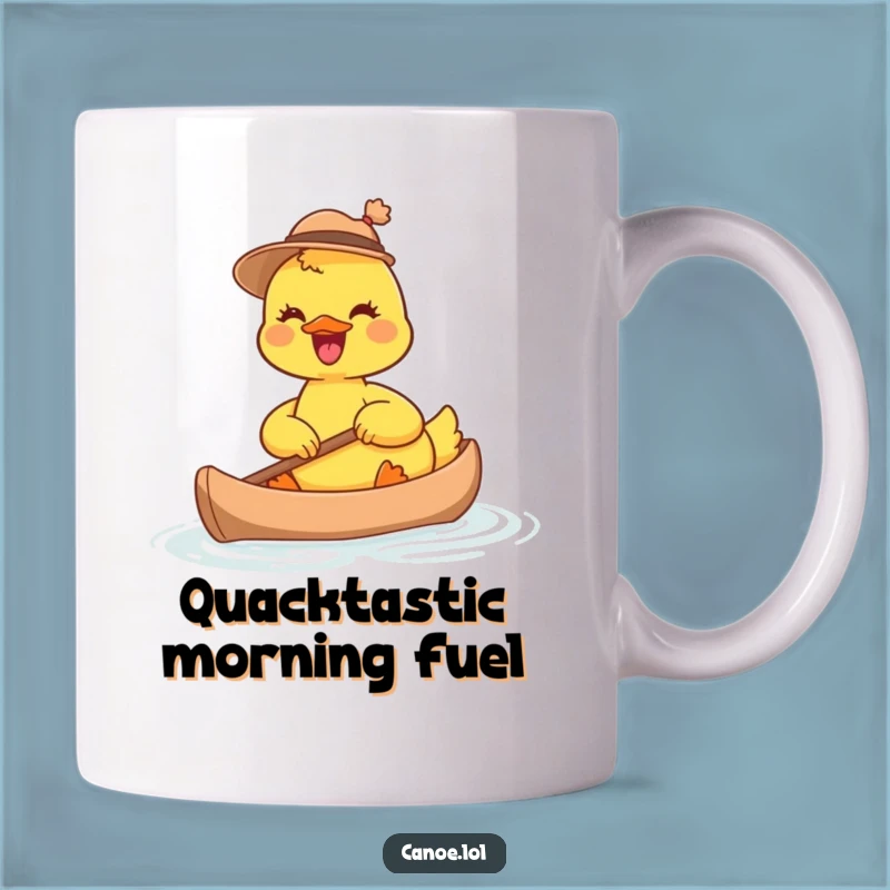 Funny Joyful Duckling Canoe Mug: Adorable Hat Fun for Duck Lovers Gift