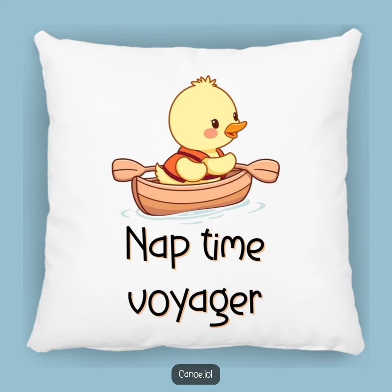 Funny Duckling Canoe Pillow, Adorable Life Vest Cuddler, Perfect Funny Gift