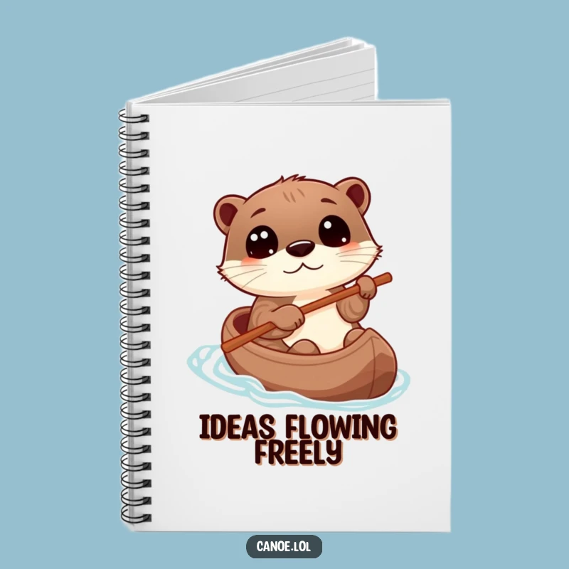 Funny Otter Canoe Notebook, Playful Explorer Journal, Perfect Funny Gift